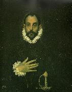El Greco man with his hand on his breast china oil painting reproduction